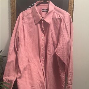 Alfani Pink Dress Shirt Classic Cotton Blend